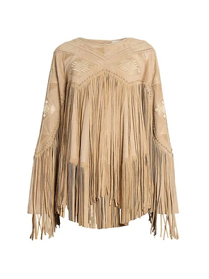 Dolci Fringe Suede Jacket