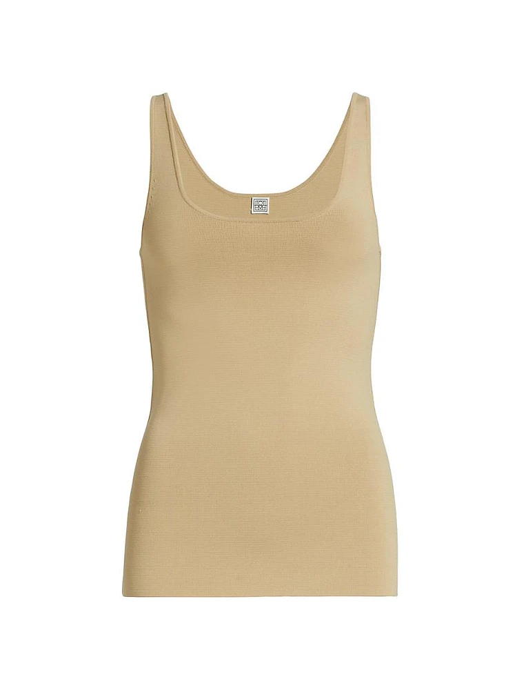 Stretch Jersey Scoopneck Tank