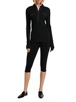 Rib-Knit Slim-Fit Shirt