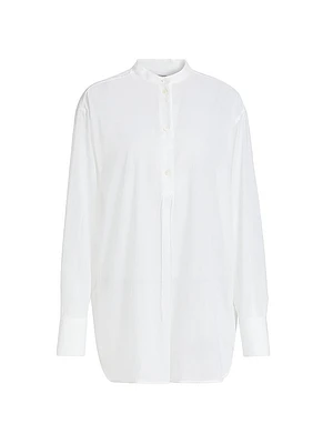 Cotton Half-Button Shirt