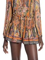 Maelly Printed Smocked Shorts