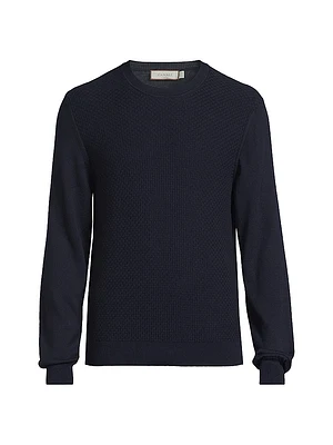 Textured Crewneck Sweater