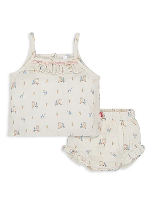 Baby Girl's Penguin Pints Tank Top & Bloomers Set