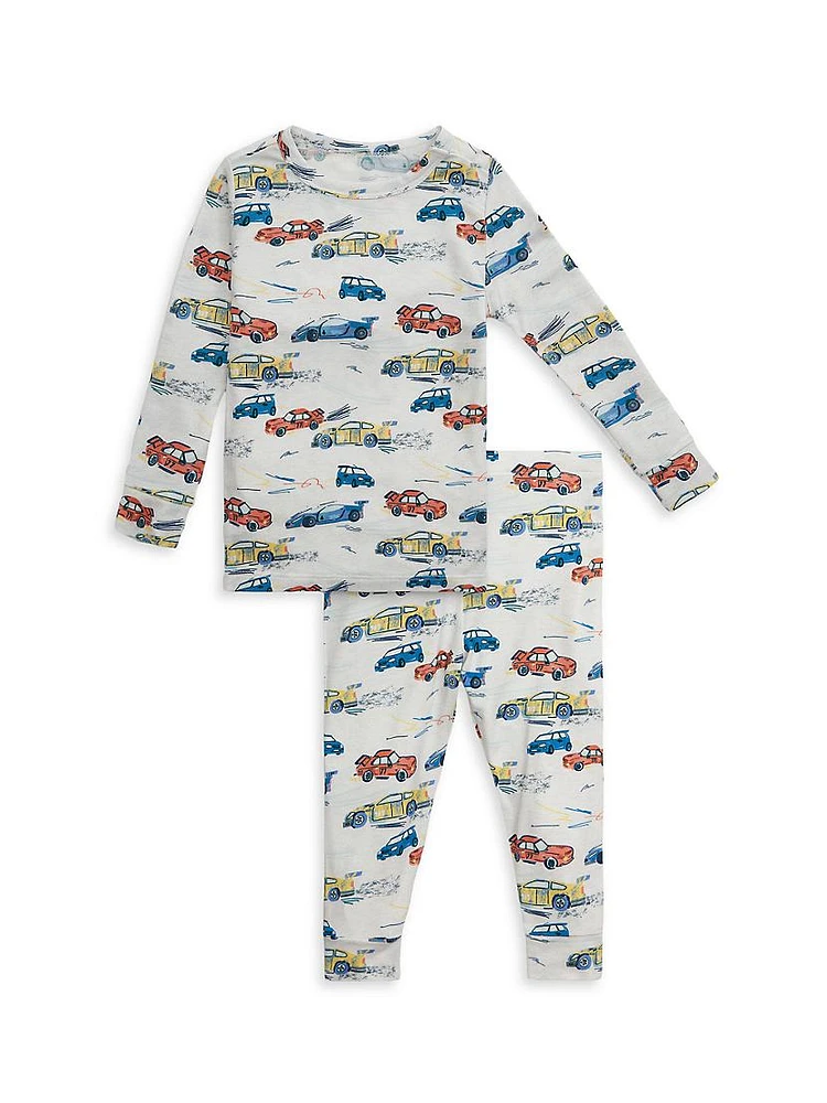 Baby Boy's, Little Boy's & Racecar Print Pajama Set