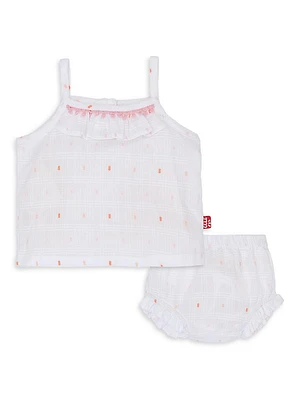 Baby Girl's Cotton Tank Top & Bloomers Set