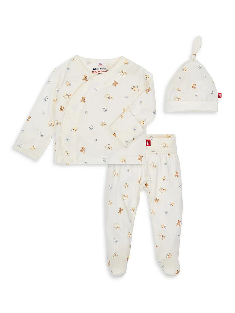 Baby's 3-Piece Lullaby Lane Modal Printed Set