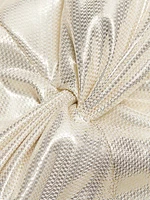 Gisela Metallic Silk-Blend Minidress