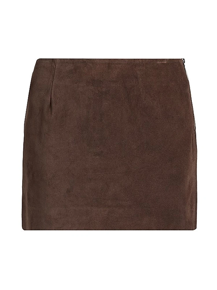 Haile Suede Miniskirt