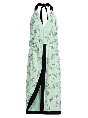 Vana Halterneck Midi-Dress