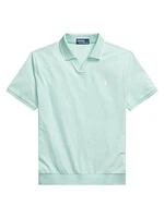 Jacquard Mesh Polo Shirt