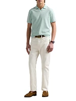 Jacquard Mesh Polo Shirt