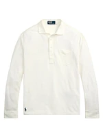 Linen Mesh Polo Shirt