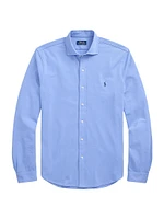 Honeycomb-Knit Cotton Shirt