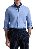 Honeycomb-Knit Cotton Shirt