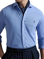 Honeycomb-Knit Cotton Shirt