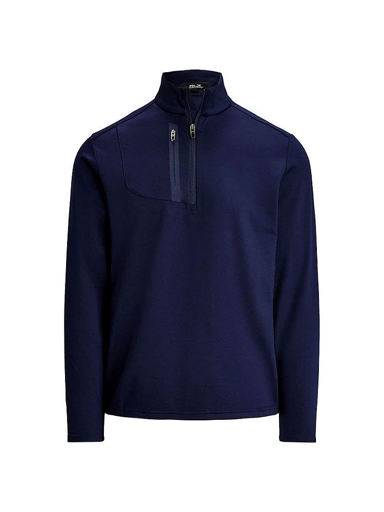 Stretch Jersey Half-Zip Pullover