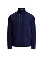 Stretch Jersey Half-Zip Pullover
