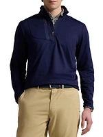 Stretch Jersey Half-Zip Pullover