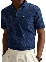 Classic-Fit Indigo Jersey Polo Shirt