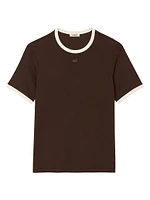 Two-Tone Patch T-Shirt
