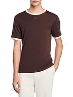 Two-Tone Patch T-Shirt