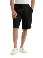 Garment Dyed Bermuda Shorts Linen Gabardine