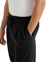 Garment Dyed Bermuda Shorts Linen Gabardine