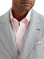 Houndstooth One and a Half Breasted Blazer