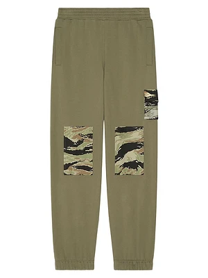Jogger Pants Fleece with Camo Patches