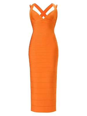 The Sutton V-Neck Gown