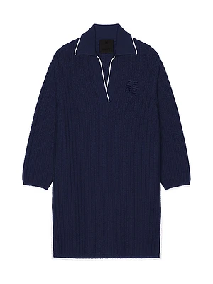 Polo Dress Knit with 4G Embroidery