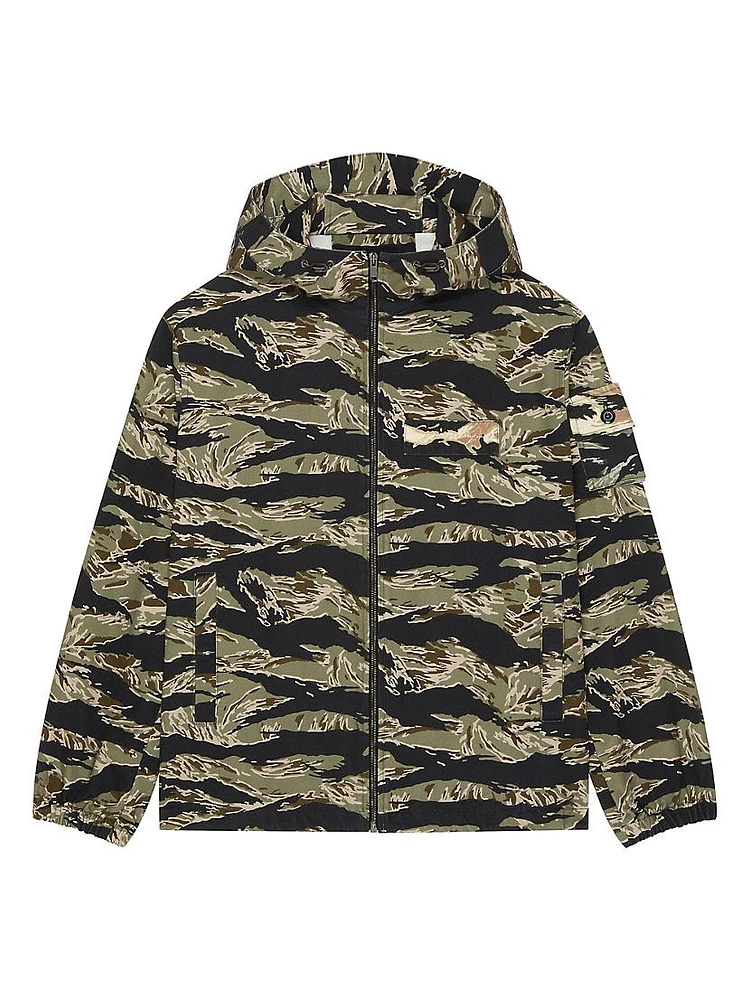 Windbreaker Cotton with Camo Print