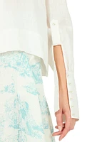 Chelsea Clarissa Relaxed-Fit Linen Shirt