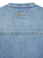 Jacket Denim with 4G Jewel Button