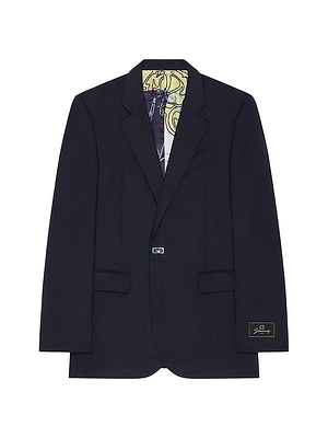 Slim Fit Jacket Wool with 2G Button