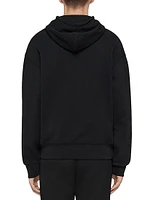 Hoodie Fleece with Unicorns Embroidery