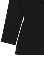 Jacket in Wool with Pleated Back
