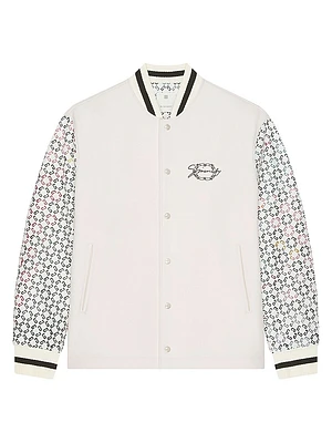 Varsity Jacket Wool and Monogram 72 Leather
