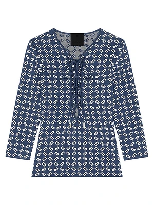 Slim Fit Sweater Monogram 72 Jacquard with Laces
