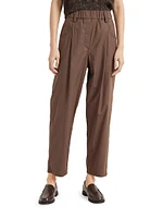Lightweight Poplin Five Pocket Track Trousers with Monili