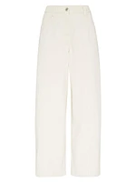 Dyed Denim Cropped Jeans