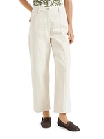 Dyed Denim Cropped Jeans