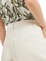 Dyed Denim Cropped Jeans