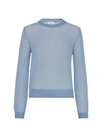 Mohair and Wool Sweater with Monili