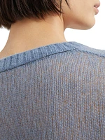 Mohair and Wool Sweater with Monili