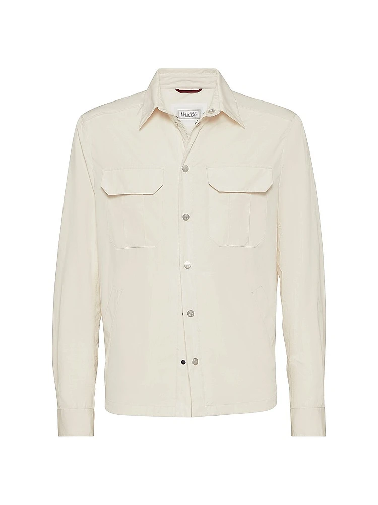 Shirt Style Unlined Outerwear Jacket