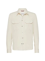 Shirt Style Unlined Outerwear Jacket