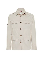 Lightweight Water Resistant Techno Cotton Safari Jacket