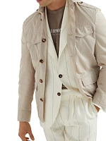 Lightweight Water Resistant Techno Cotton Safari Jacket
