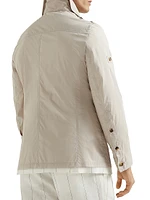 Lightweight Water Resistant Techno Cotton Safari Jacket